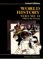 WORLD HISTORY VOLUME II 1500 TO THE PRESENT THIRD EDITION