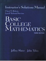 INSTRUCTOR'S SOLUTIONS MANUAL BASIC COLLEGE MATHEMATICS