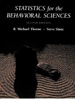 STATISTICS FOR THE BEHAVIORAL SCIENCES SECOND EDITION