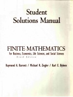 STUDENT SOLUTIONS MANUAL FINITE MATHEMATIC FOR BUSINESS