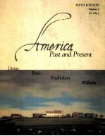 AMERICA PAST AND PRESENT FIFTH EDITION VOLUME I TO 1877