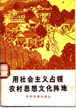 用社会主义占领农村思想文化阵地