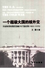 一个超级大国的核外交 冷战转型时期美国核不扩散政策 1969-1976