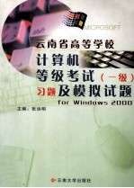 云南省高等学校计算机等级考试 一级 习题及模拟试题 for Windows 2000