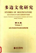 多边文化研究 北京大学比较文学与比较文化研究所学术纪要 第3卷