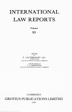 INTERNATIONAL LAW REPORTS VOLUME 55