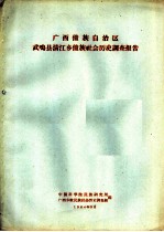 广西僮族自治区武鸣县清江乡僮族社会历史调查报告