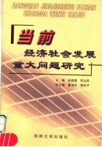 当前经济社会发展重大问题研究