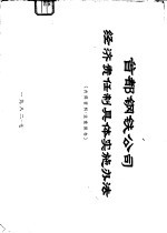 首都钢铁公司经济责任制具体实施办法