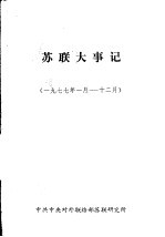 苏联大事记 1977年1月-12月