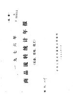 1976年商品流转统计年报 五金、交电、化工