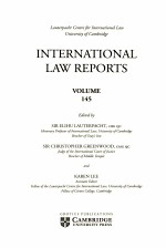 INTERNATIONAL LAW REPORTS VOLUME 145