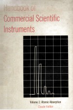 HANDBOOK OF COMMERCIAL SCIENTIFIC INSTRUMENTS VOLUME 1 ATOMIC ABSORPTION