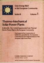 SOLAR ENERGY R&D IN THE EUROPEAN COMMUNITY SERIES B VOLUME 1 THERMO-MECHANICAL SOLAR POWER PLANTS