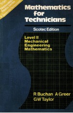 MATHEMATICS FOR TECHNICIANS SCOTEC EDITION LEVEL 2 MECHANICAL ENGINEERING MATHEMATICS