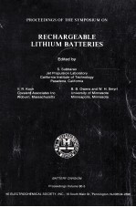 PROCEEDINGS OF THE SYMPOSIUM ON RECHARGEABLE LITHIUM BATTERIES