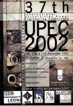 37TH INTERNATIONAL UNIVERSITIES POWER ENGINEERING CONFERENCE (UPEC 2002) 9TH