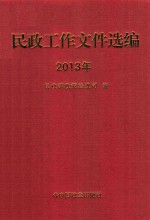 民政工作文件选编 2013年