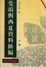 党项与西夏资料汇编 下