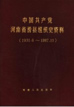 中国共产党河南省滑县组织史资料 1931.6-1987.10