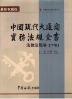 中国现代大通关实务法规全书 理论实务卷 下 最新权威版