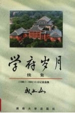 学府岁月 续集 成文山日记自选集 1988.1-1993.12