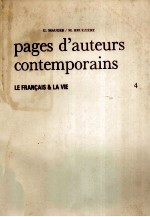 pages d'auteurs contemporains 4:le Francais &la vie