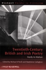 Twentieth century British and Irish poetry : Hardy to Mahon