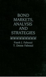 BOND MARKETS ANALYSIS AND STRATEGIES