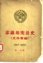 苏维埃宪法史 文件汇编 1917-1957 第1分册