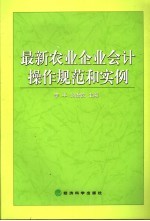 最新农业企业会计操作规范和实例