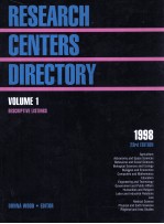 Research centers directory 23rd ed.