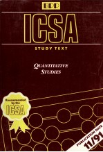 Icsa study text:Quantitative studies