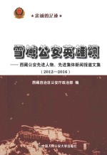 雪域公安英雄颂 西藏公安先进人物、先进集体新闻报道文集 2012-2016