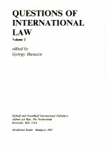 QUESTIONS OF INTERNATIONAL LAW VOLUME 2