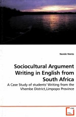 SOCIOCULTURAL ARGUMENT WRITING IN ENGLISH FROM SOUTH AFRICA