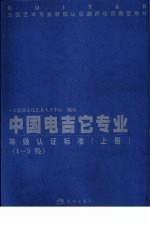 全国艺术专业等级认证测评培训指定用书  中国电吉它专业等级认证标准  上