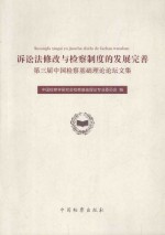 诉讼法修改与检察制度的发展完善 第3届中国检察基础理论论坛文集