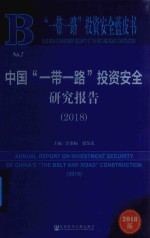 2018一带一路投资安全蓝皮书 中国一带一路投资安全研究报告 2018版