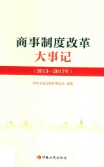 商事制度改革大事记 2013-2017年