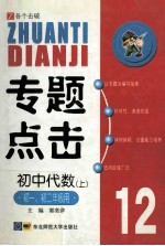 专题点击12 初中代数 上 初一、初二年级用