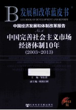 中国完善社会主义市场经济体制10年 2003-2013 发展和改革蓝皮书 2013版