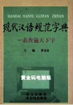 现代汉语规范字典 一表查遍天下字 黄金码版