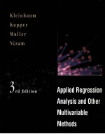 APPLIED REGRESSION ANLAYSIS AND OTHER MULTIVARIABLE METHODS