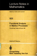 FUNCTIONAL ANALYSIS IN MARKOV PROCESSES