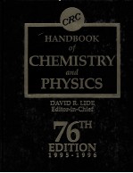 HANDBOOK OF CHEMISTRY AND PHYSICS 76TH