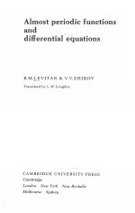 ALMOST PERIODIC FUNCTIONS AND DIFFERENTIAL EQUATIONS