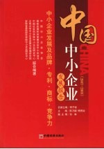 中国中小企业发展报告 2007-2008 中小企业发展及品牌·专利·商标·竞争力