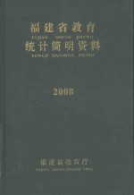 福建省教育统计简明资料 2008-2009学年度