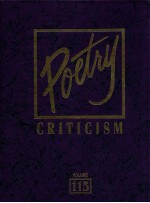 POETRY CRITICISM VOLUME 115